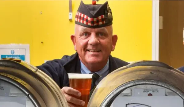 man and beer