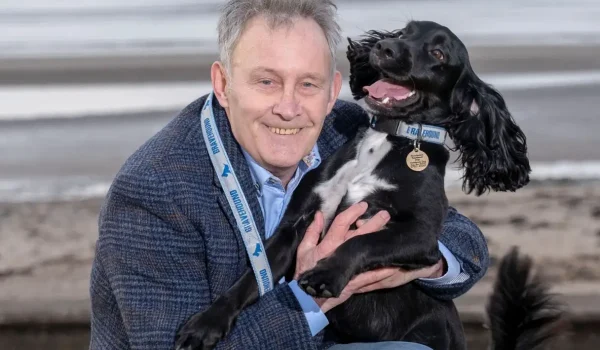 man and dog