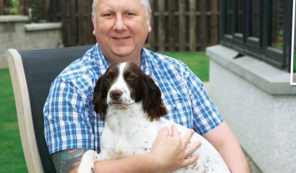 man and dog